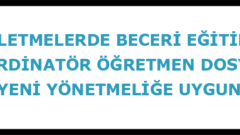 Koordinatör Öğretmen Dosyası