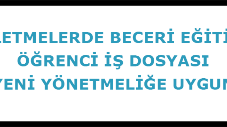 Öğrenci İş Dosyası