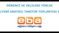 Öğrenci ve Velilere Yönelik EBA v2  (Yeni Arayüz) Tanıtım Toplantısı Sunusu