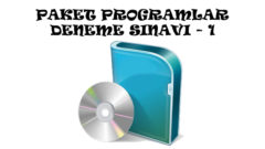 Paket Programlar Sınav Soruları (Deneme Sınavı 1)