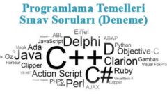 Programlama Temelleri Sınav Soruları (Deneme Sınavı 1)
