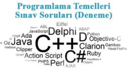 Programlama Temelleri Sınav Soruları (Deneme Sınavı 10)