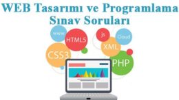 WEB Tasarımı ve Programlama Deneme Sınavı-10