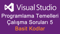 Programlama Temelleri Çalışma Soruları 5