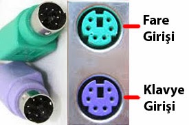 ps/2 klavye ve fare portu