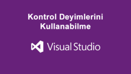 Kontrol Deyimlerini Kullanabilme